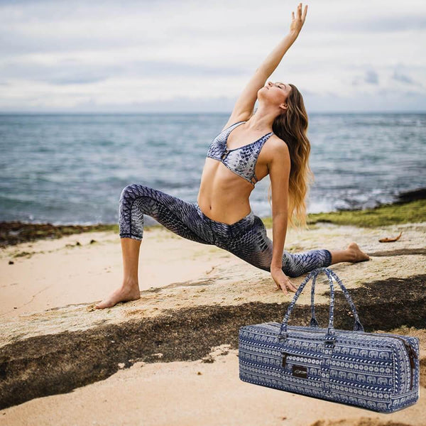 Clam Respectievelijk dienblad Large Capacity Yoga Mat Bag-Blue Elephant | High-Quality, Eco-Friendly  Mats, Gear, Props, Clothing and Accessories.