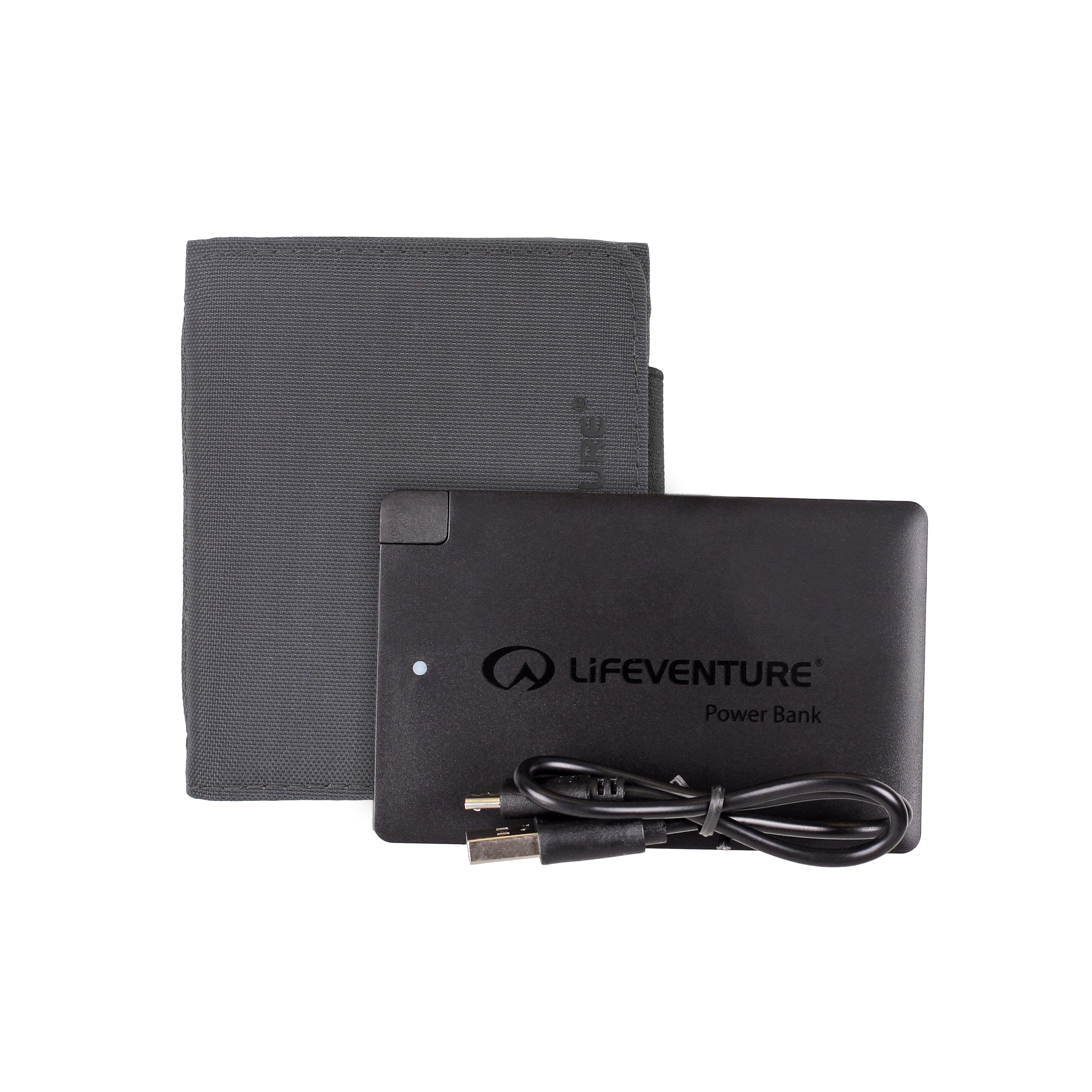 LifeVenture RFiD Charger Wallet med powerbank