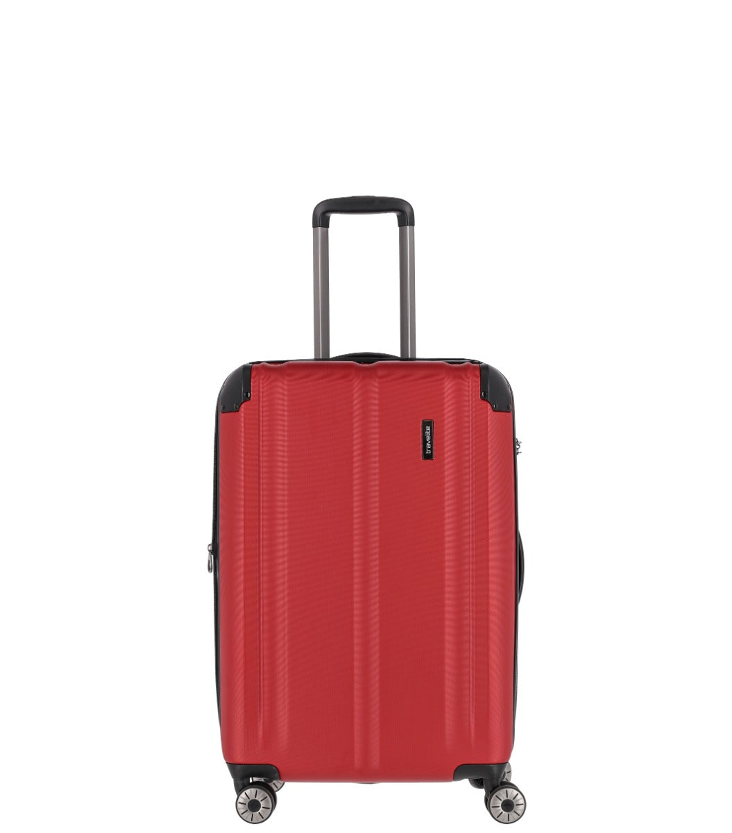 Travelite City Rød Kuffert - Mellem - 68 cm