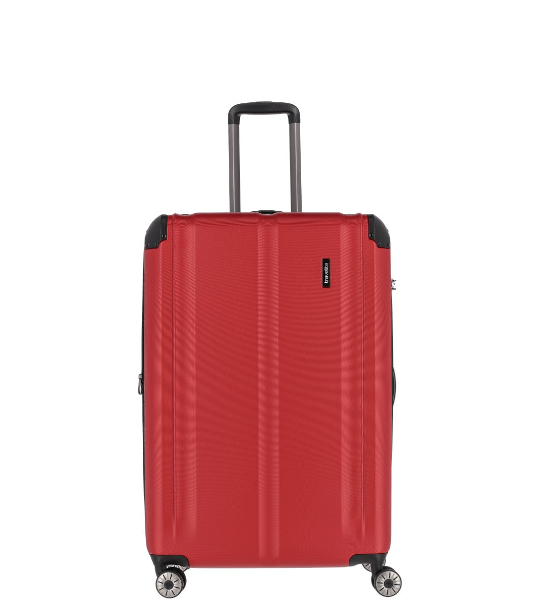 Billede af Travelite City Rød Kuffert - Stor - 77 cm