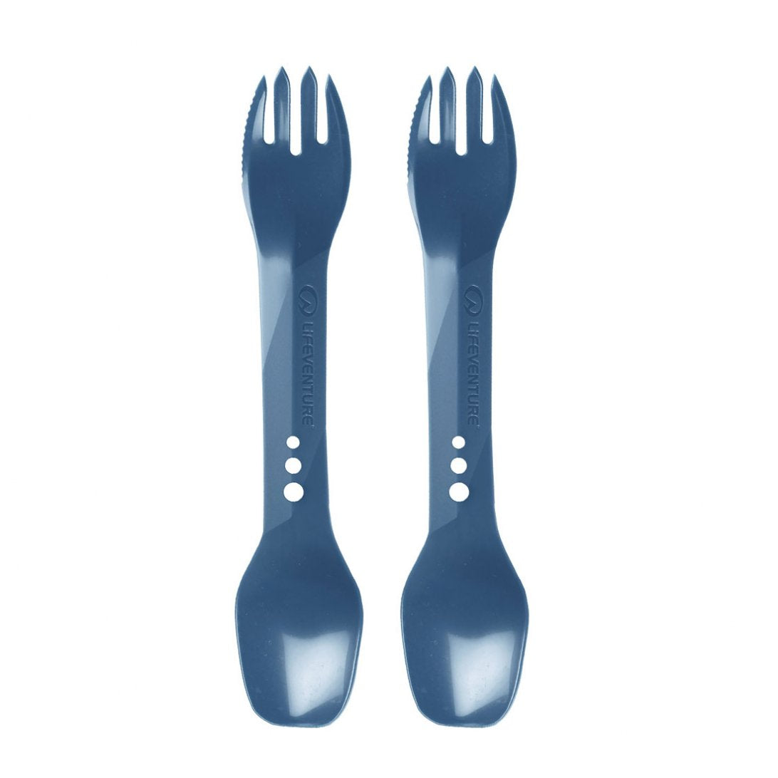 Billede af LifeVenture Ellipse Spork Navy Blue (2 pak)