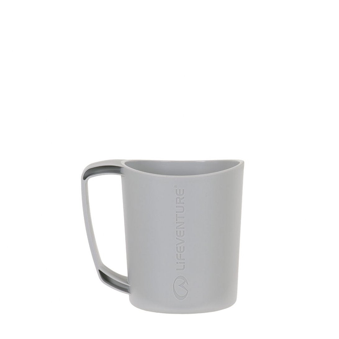 Se Lifeventure Ellipse Big Mug, Light Grey - Kop hos RejseGear.dk