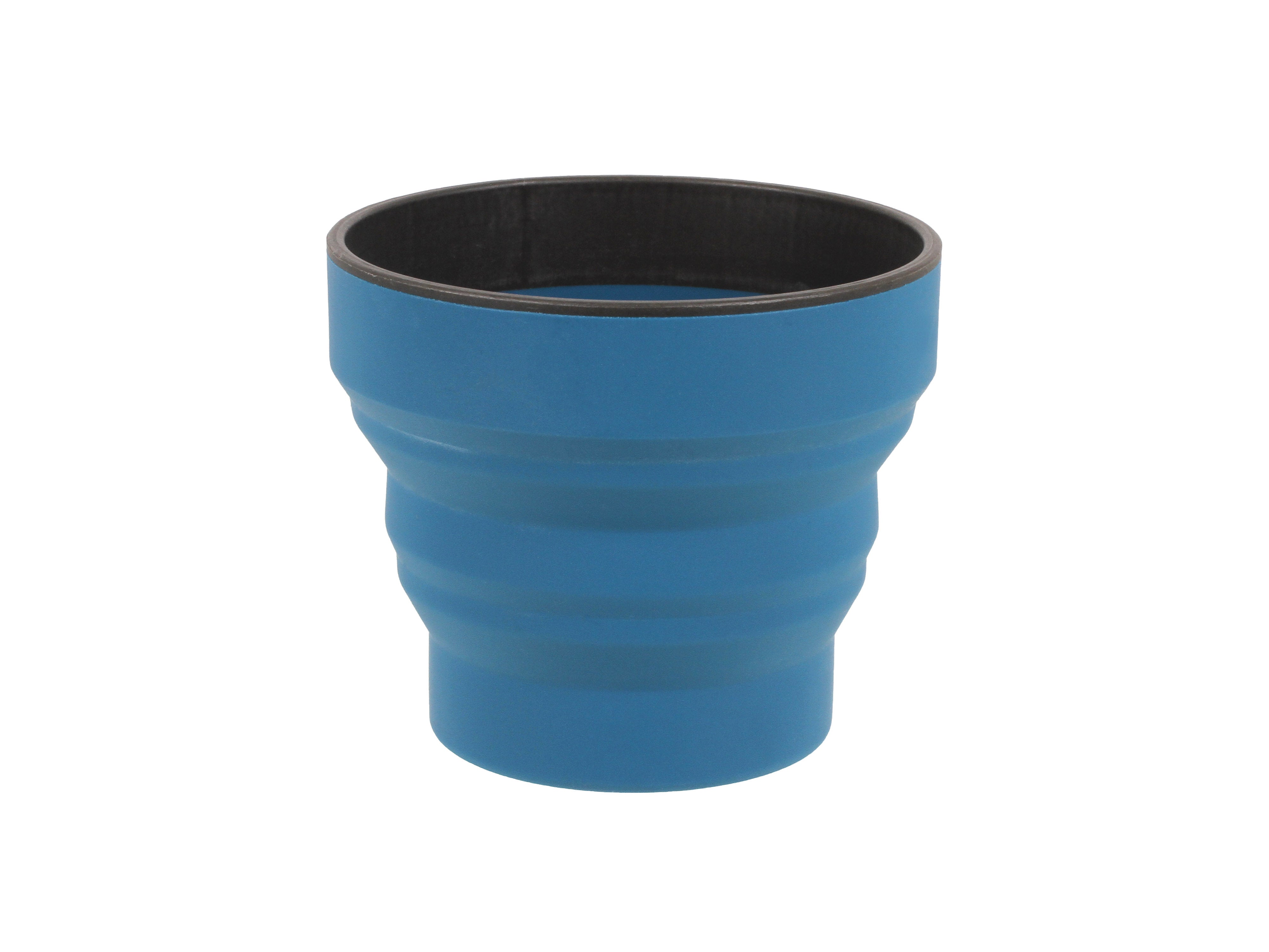 Se LifeVenture Silicone Ellipse Flexi-Mug Navy Blue hos RejseGear.dk