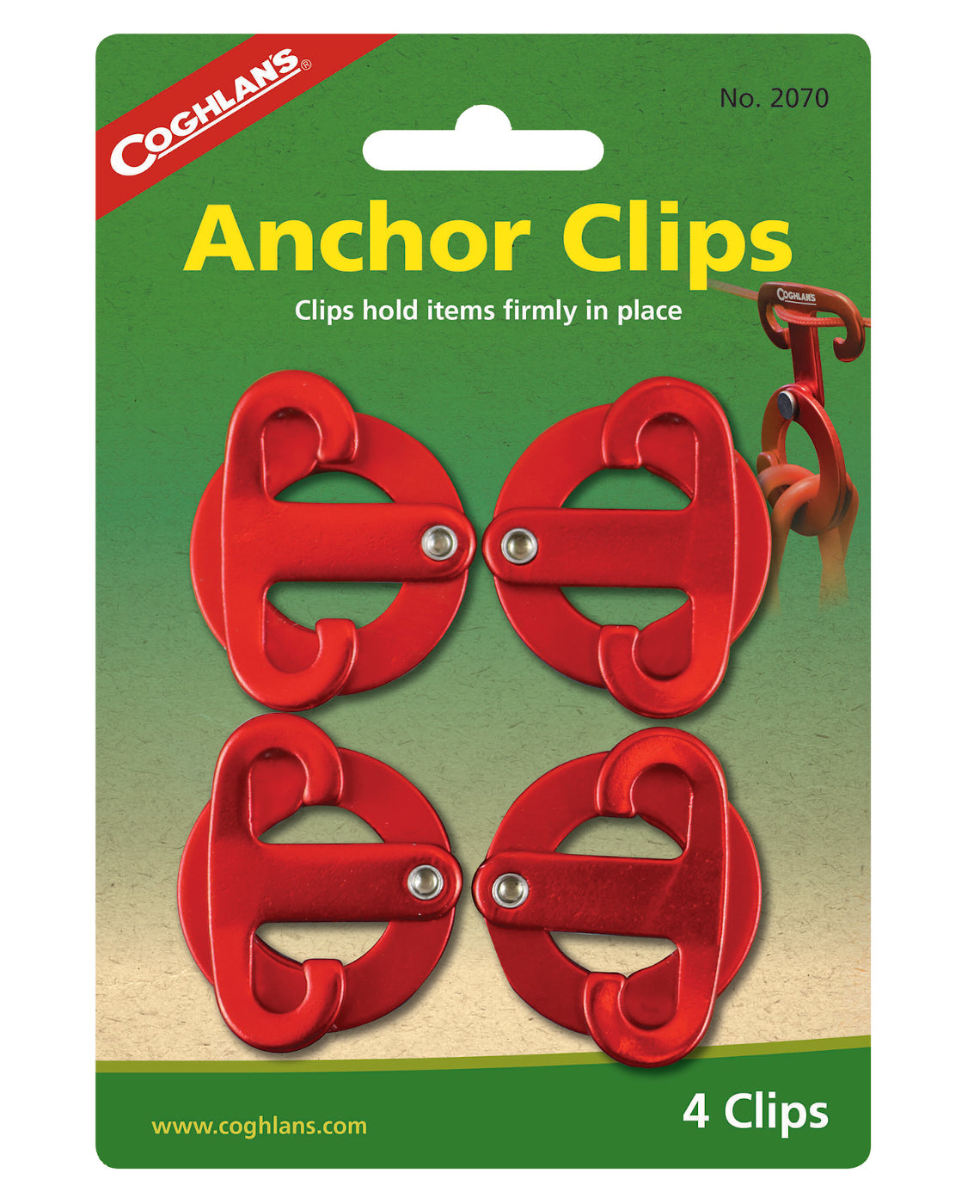 Se Coghlans Anchor Clips (4) - Køkkenredskaber hos RejseGear.dk