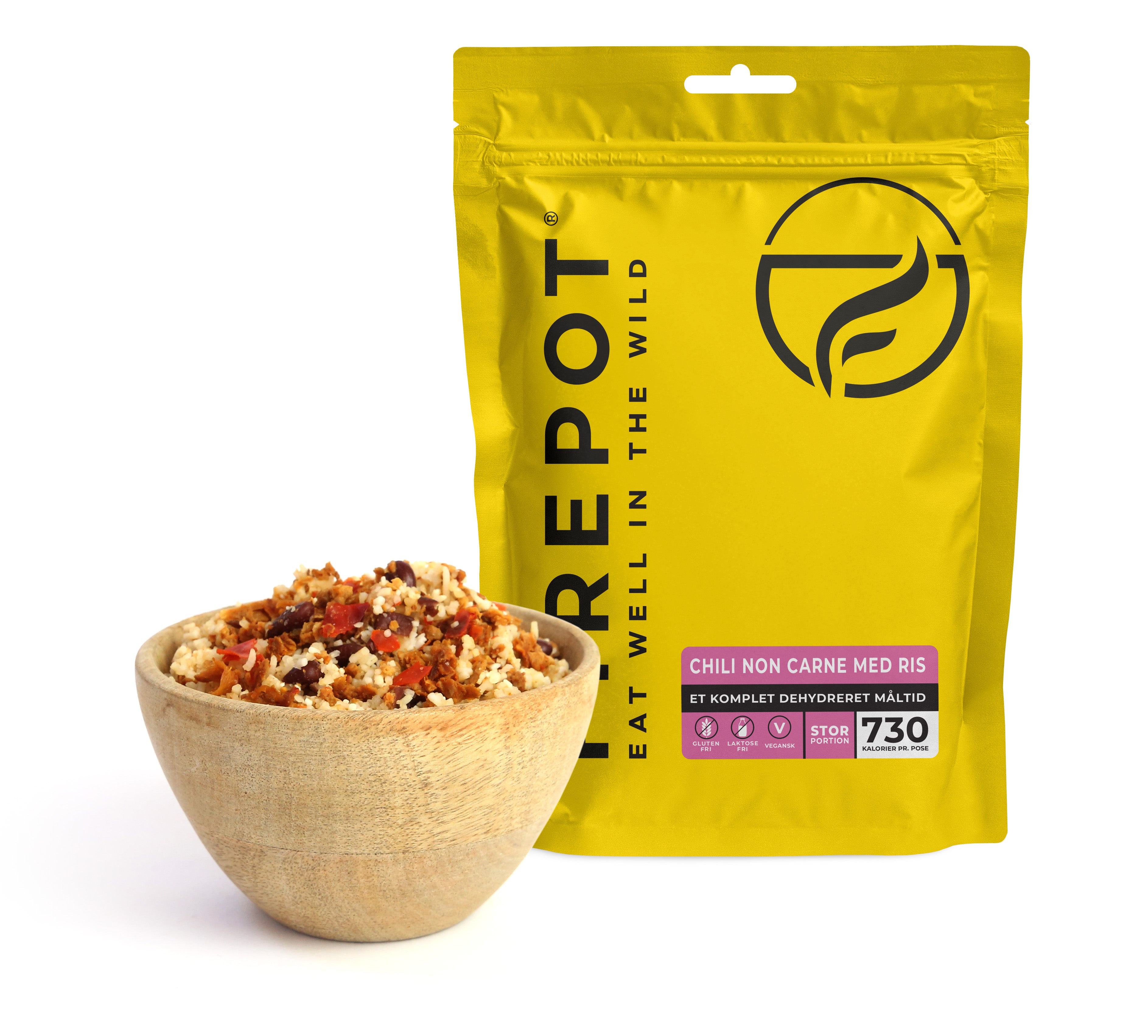 Billede af Firepot Chili non Carne med Ris - XL hos RejseGear.dk