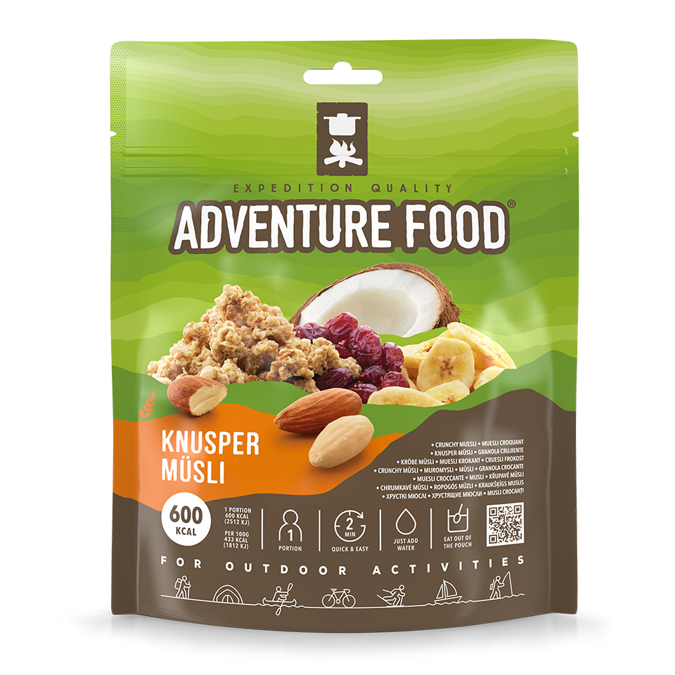 Se Adventure Food Knusper Mysli - 1 Portion hos RejseGear.dk