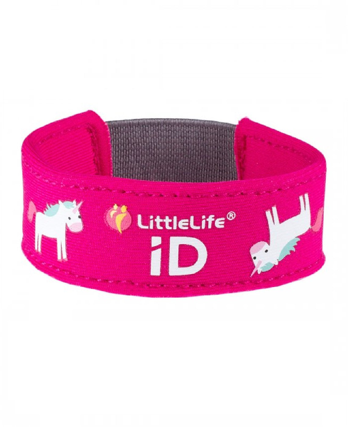 Se Littlelife Safety Id Strap, Unicorn - Id armbånd hos RejseGear.dk