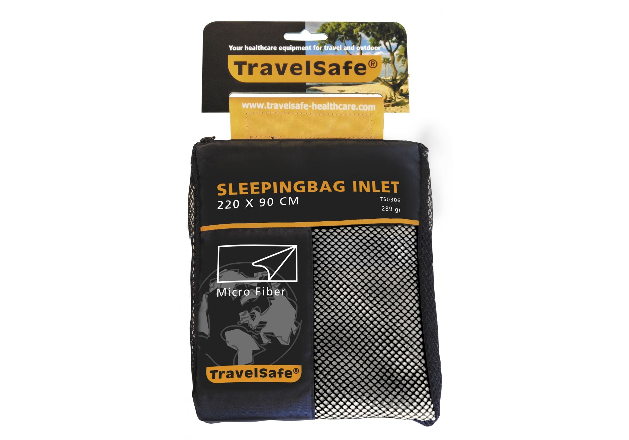 Se Travelsafe Sleepingbag Inlet Micro Fiber Envelope - Lagenpose hos RejseGear.dk