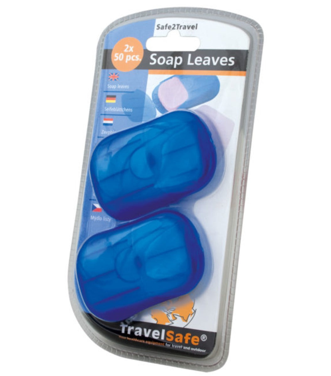 Se Travelsafe Soap Leaves (2 Boxes With 50 Leaves) - Sæbe hos RejseGear.dk