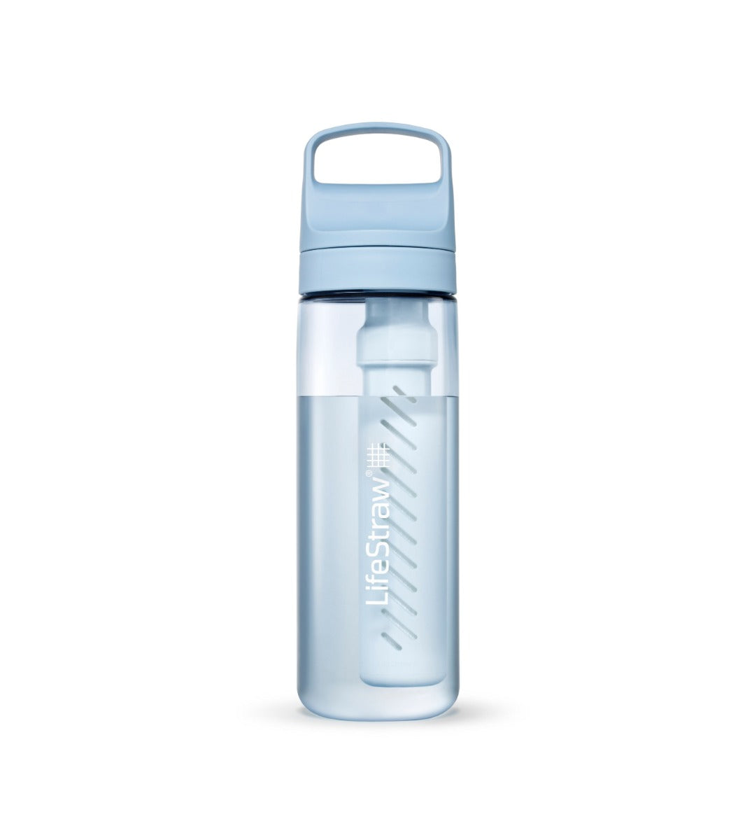 Se LifeStraw - Go 2.0 vandflaske 650ml (Blå) hos RejseGear.dk