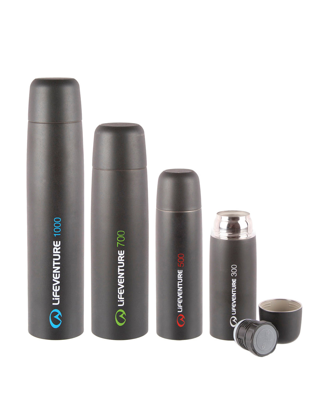 Se Lifeventure Tiv Vacuum Flask 500 (dark Grey) - Termoflaske hos RejseGear.dk