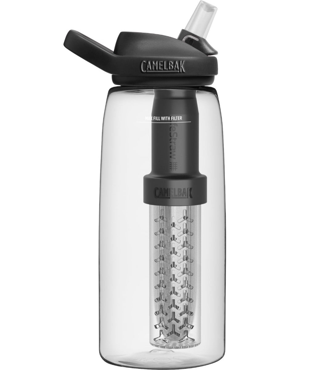 Se Camelbak Eddy+ 32oz, Filtered By Lifestraw - Clear - Str. 32oz - Vandfilter hos RejseGear.dk