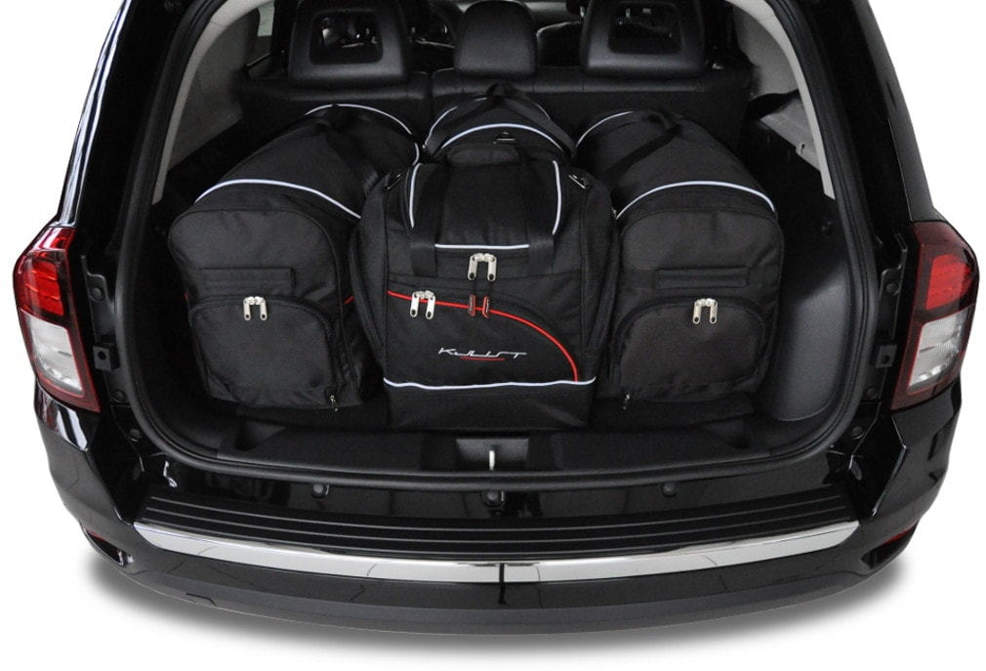 Se JEEP COMPASS 2007-2015 CAR BAGS SET 4 PCS hos RejseGear.dk