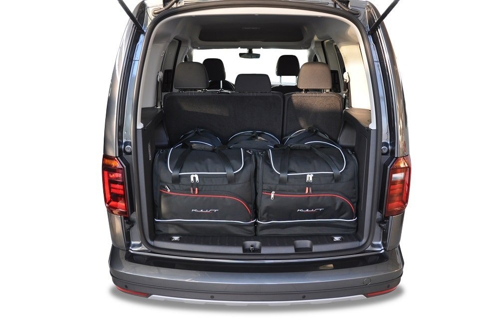 Se VW CADDY 2015-2020 CAR BAGS SET 5 PCS hos RejseGear.dk