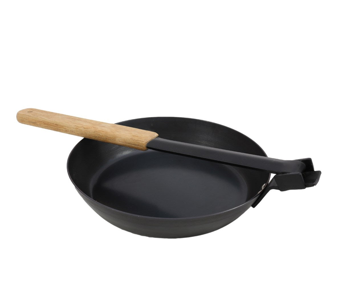 Se Muurikka Carbon Steel Outdoor Pan, Foldable Handl - Stk. - Str. Stk. - Pande hos RejseGear.dk