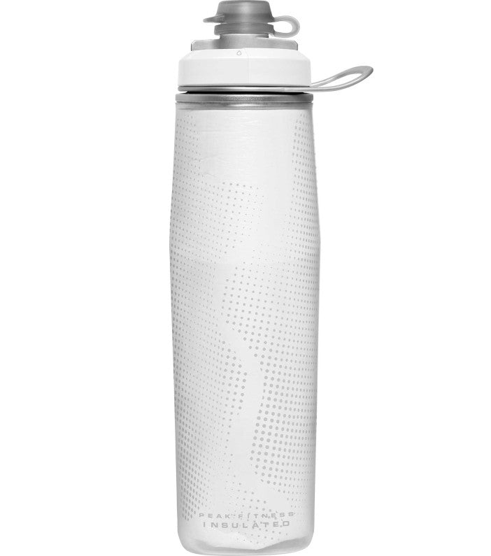 Se Camelbak Peak Fitness Chill .71l - White/Silver - Str. 25oz - Drikkeflaske hos RejseGear.dk