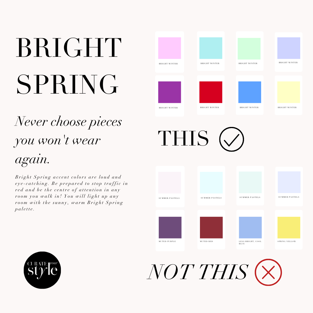 The Light Spring Make-up Palette, the concept wardrobe