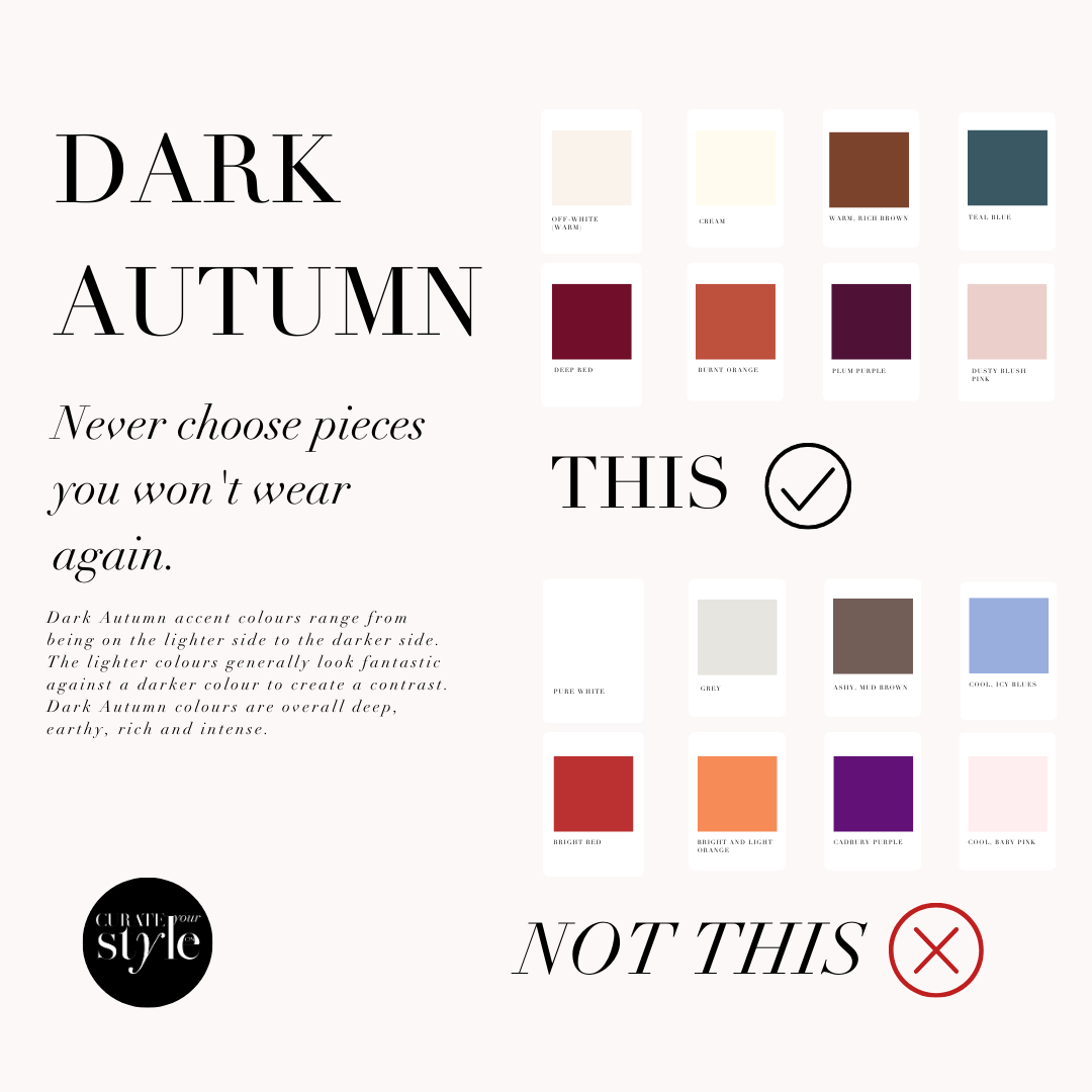 The Dark Autumn Colour Palette | Curate Your Style