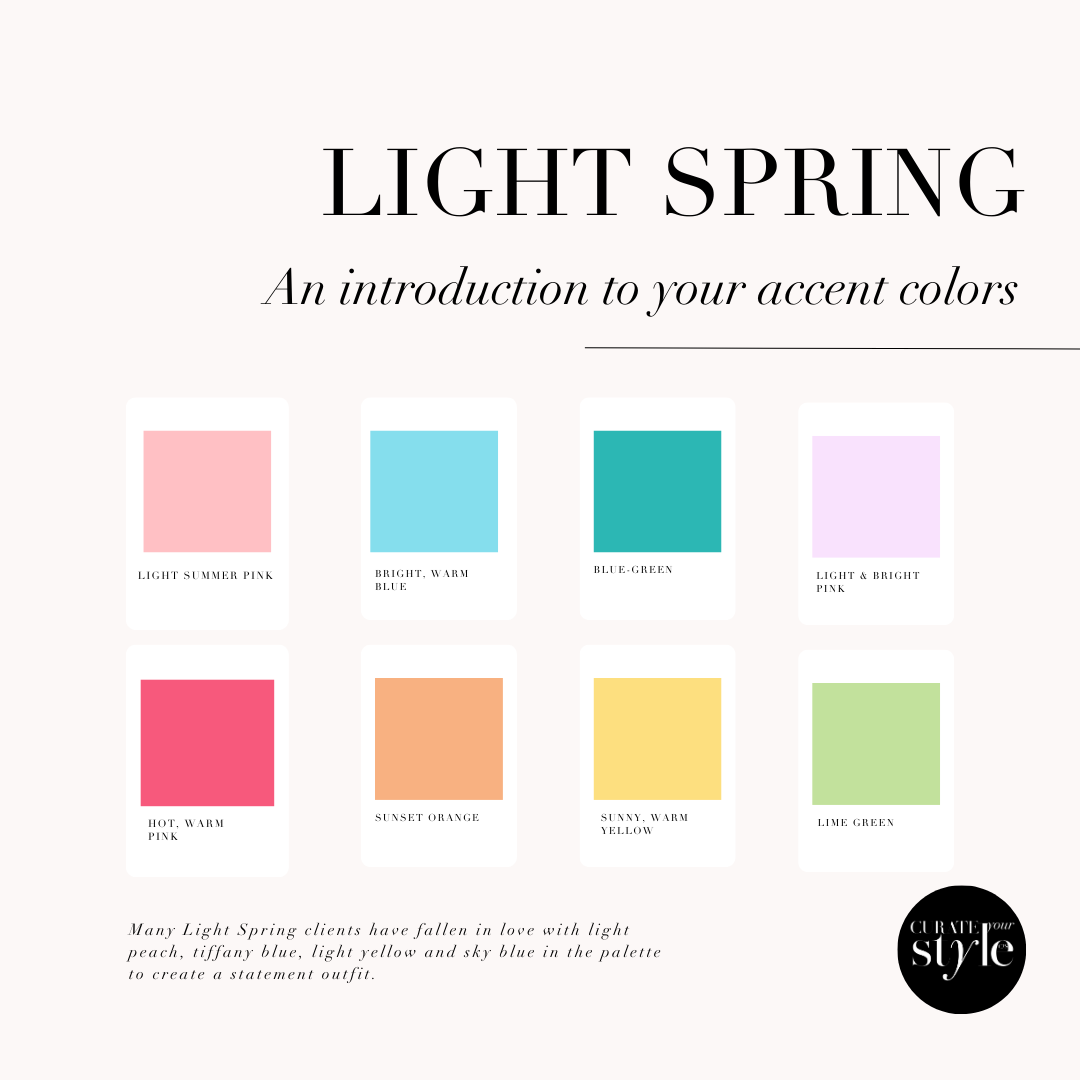 Light Spring Color Palette | Curate Your
