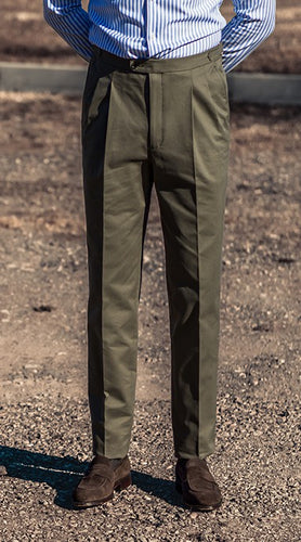 Slim-fit cotton pleated trousers - Man | Mango Man Papua New Guinea