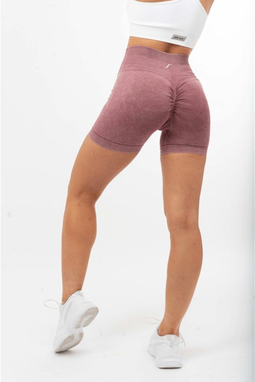 Red Scrunch Bum Mini Shorts