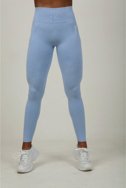 Blue Marl Seamless Gym Leggings