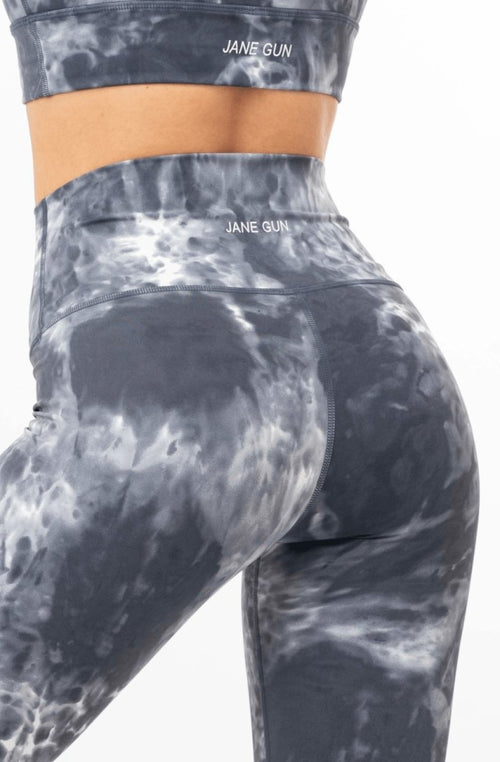 Tie Dye Yoga Leggings, Gray Leggings, Plus Size Laggings, Festival