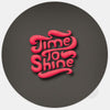 "time to shine" glowing macbook sticker by tabtag