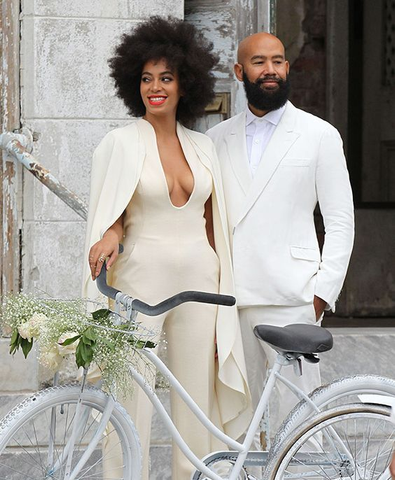 Solange Knowles - Celebrity Wedding Dresses for Winter Nuptials
