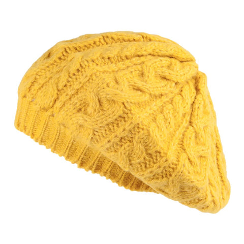 Summer Dress Accessories Joe Stylee Yellow Beret