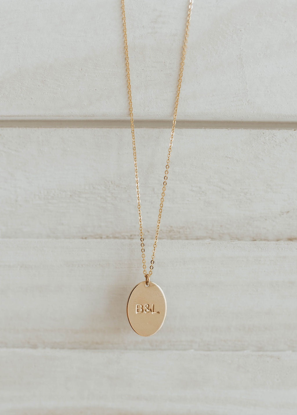 Oval Disc Necklace – golden mae