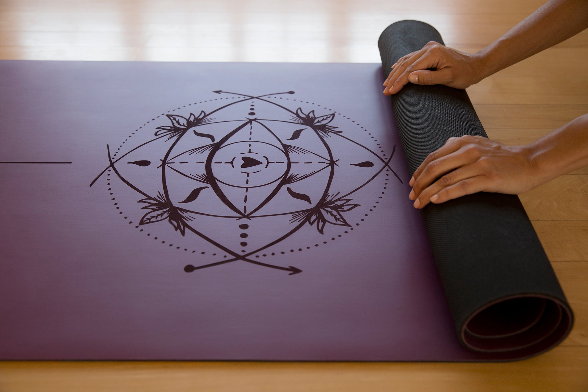 sacred geometry yoga mat