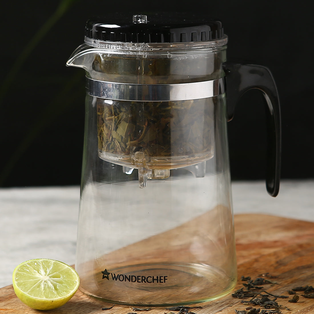 Misaki Tea Infuser, Borosilicate glass, Stainless Steel infuser, Perfect Green Tea