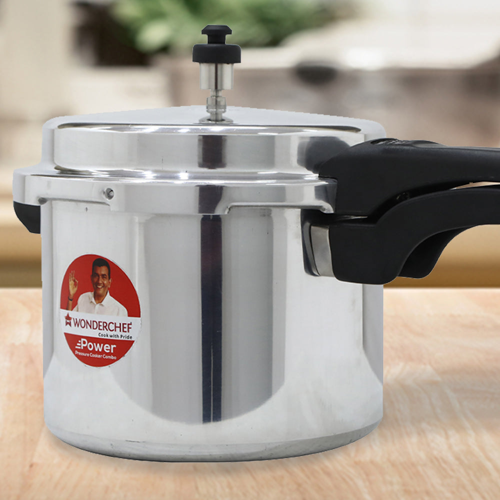 Power 2,3,5L Pressure Aluminium Cooker Combo