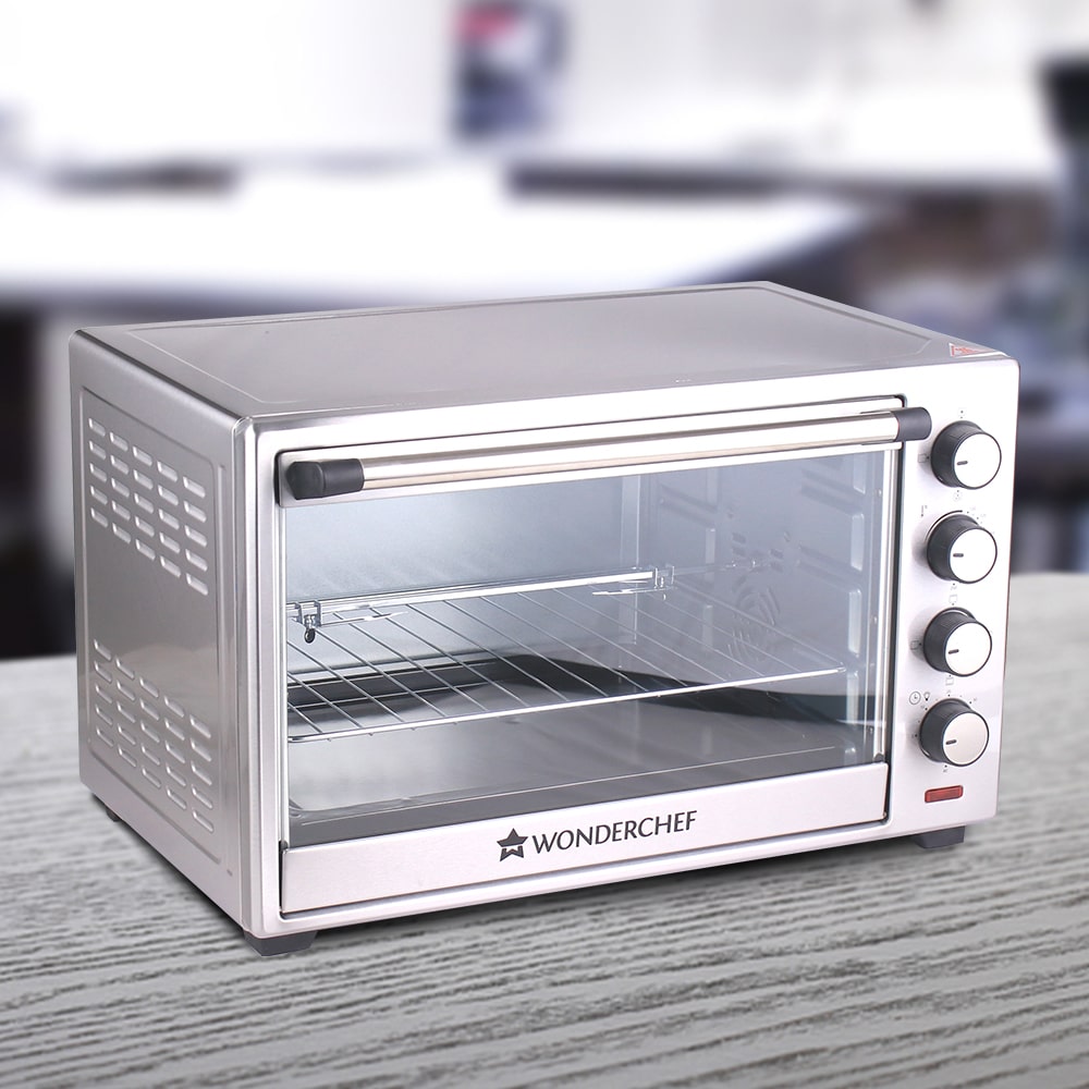 Oven Toaster Griller (OTG) - 48 Litres, Stainless Steel – with Rotisserie, Auto-shut off, Heat-Resistant Tempered Glass, 6-Stage Heat Selection