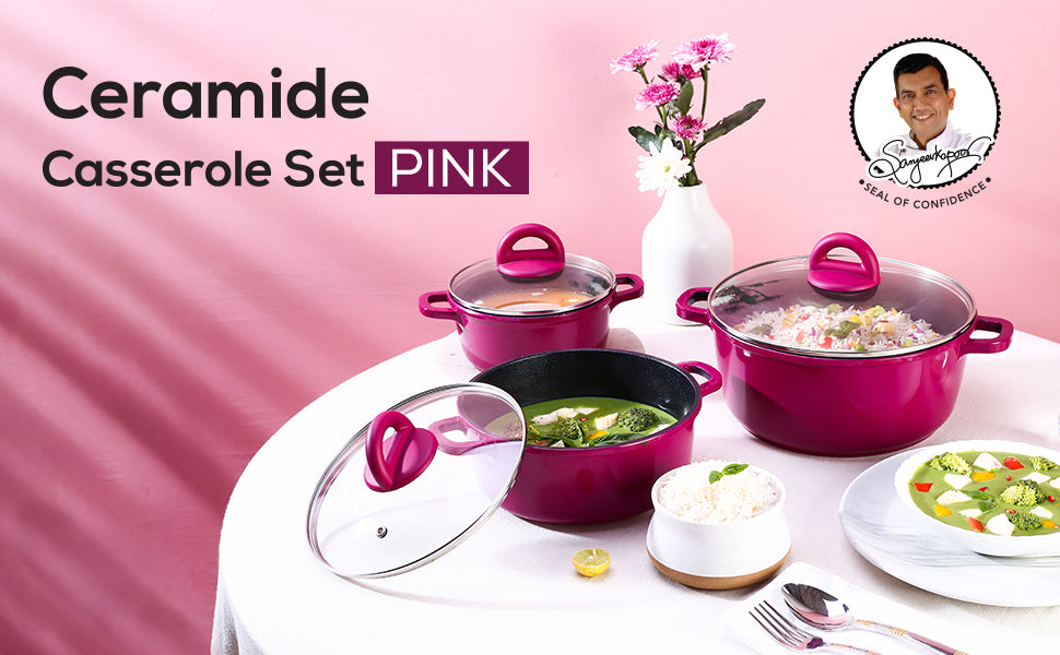 Wonderchef Ceramide Casserole Set