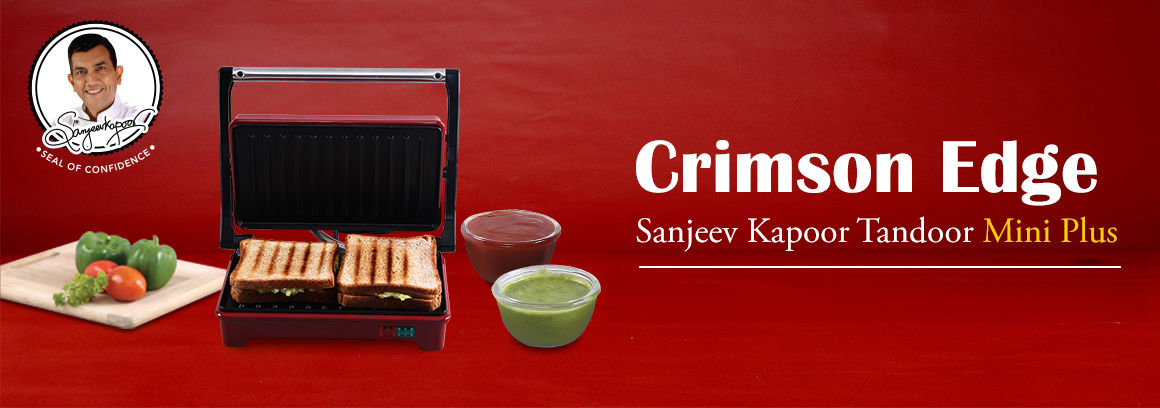 Sanjeev Kapoor Tandoor Mini Plus  Crimson Edge Electric Contact Grill –  Wonderchef