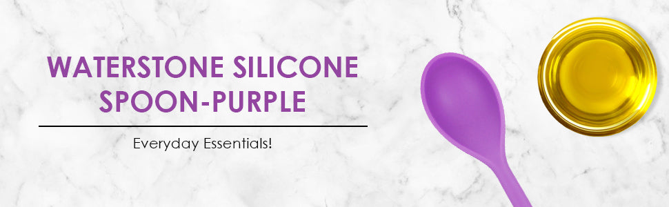 Waterstone Silicone Nonstick Spoon, Purple