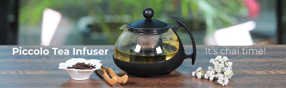 1L Electric Kettle Tea Maker Glass Tea Infuser Pot With Filter