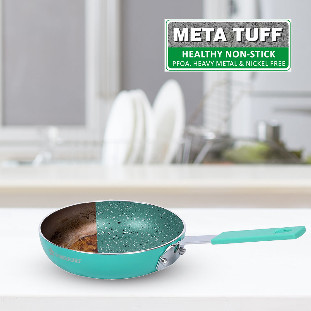 Wonderchef Renewed Celebration Non-stick 28cm Dosa Tawa | Induction Friendly | Soft Touch Handle | Pure Grade Aluminium | 2.2mm | PFOA/Heavy Metals Free