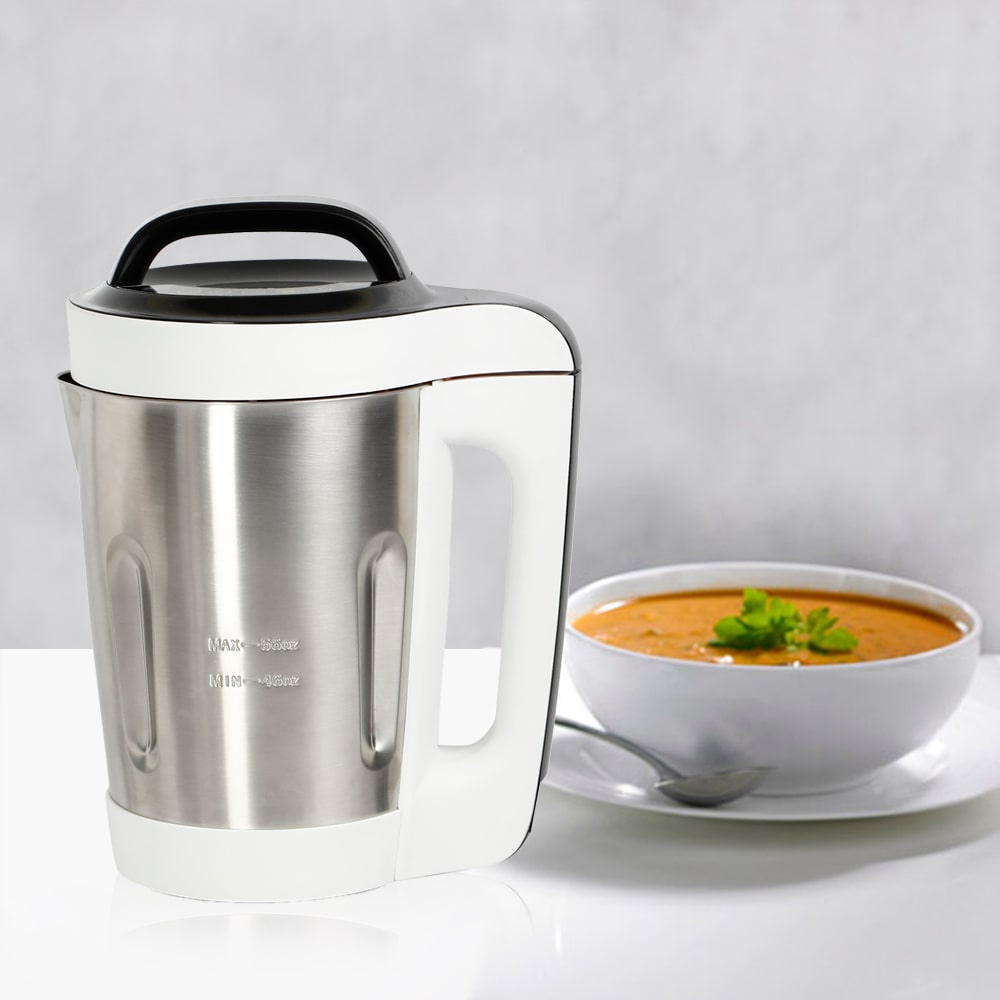 Automatic Soup Maker, 1.6L, 800W, White and Steel