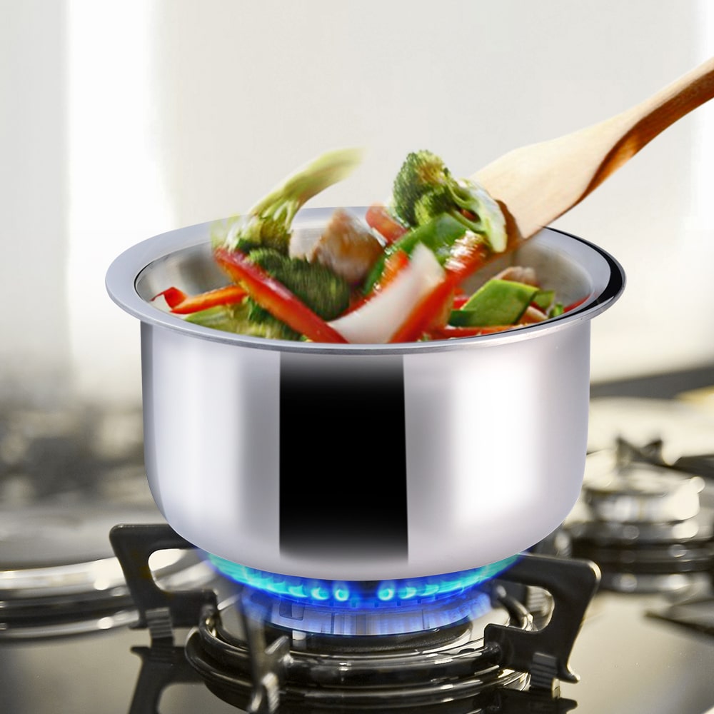 Biryani Triply Steel Cook and Serve Pot