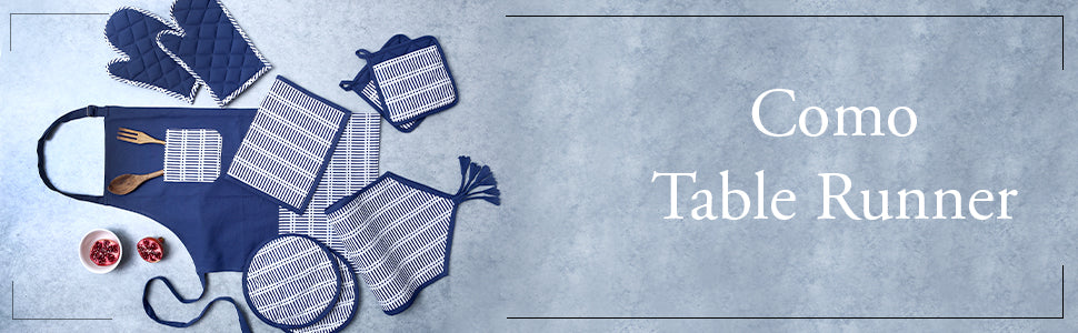 Como Table runner - Blue