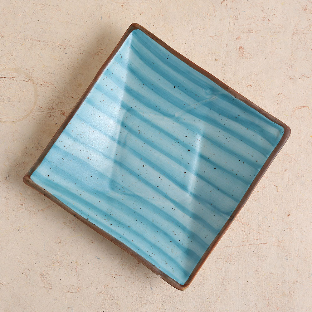 Teramo Stoneware Square Platter 8