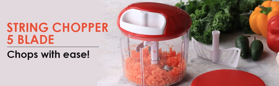 String Fruits and Vegetables Chopper With 5 Blade