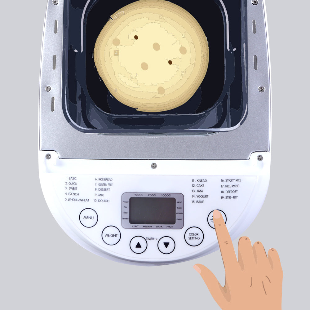 Regalia Fully Automatic Atta Kneader, Bread Maker, Dough Maker & Machine| With 19 Pre-set Menu| 550 Wattage| Chapati, Roti, Atta, Fresh Dough, Homemade Bread | Adjustable Crust Control| 3 Loaf Sizes| Dough Upto 1KG| Removable Bake Pan| 1 Year Warranty