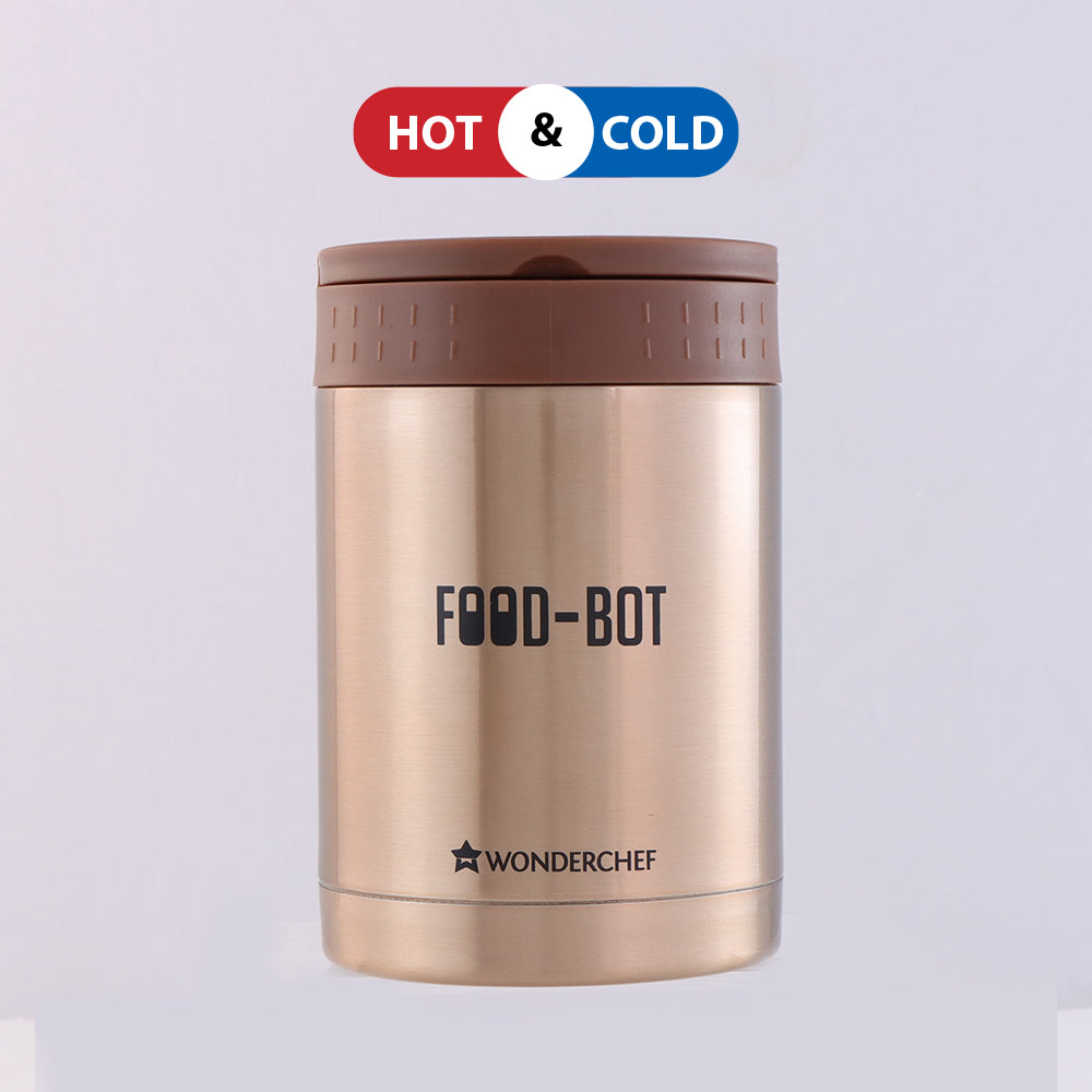 Food Bot, 300ml, Stainless Steel Vacuum Insulated, Spill & Leak Proof