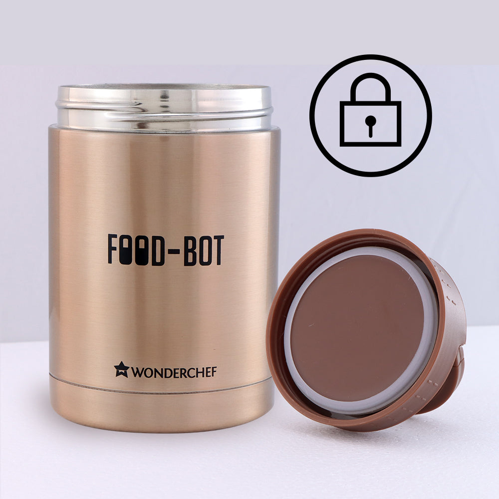 Food Bot, 300ml, Stainless Steel Vacuum Insulated, Spill & Leak Proof