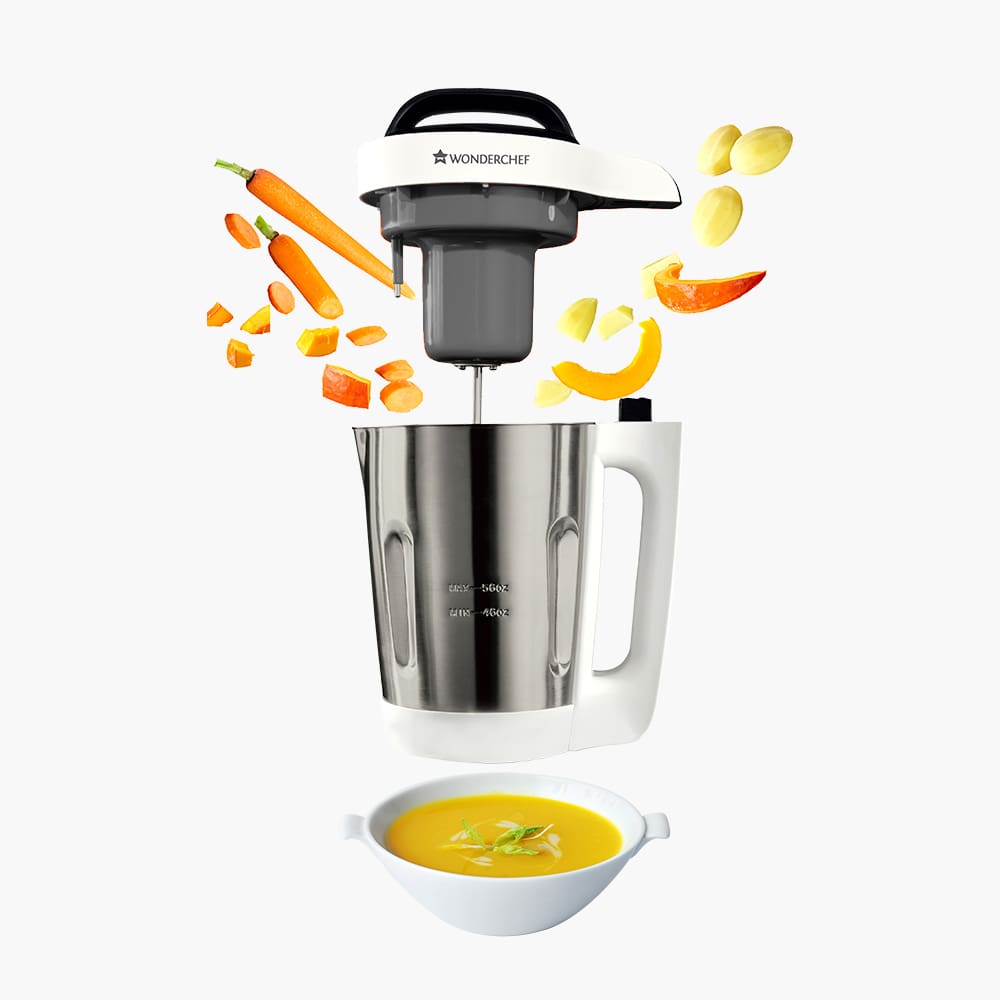 Automatic Soup Maker, 1.6L, 800W, White and Steel
