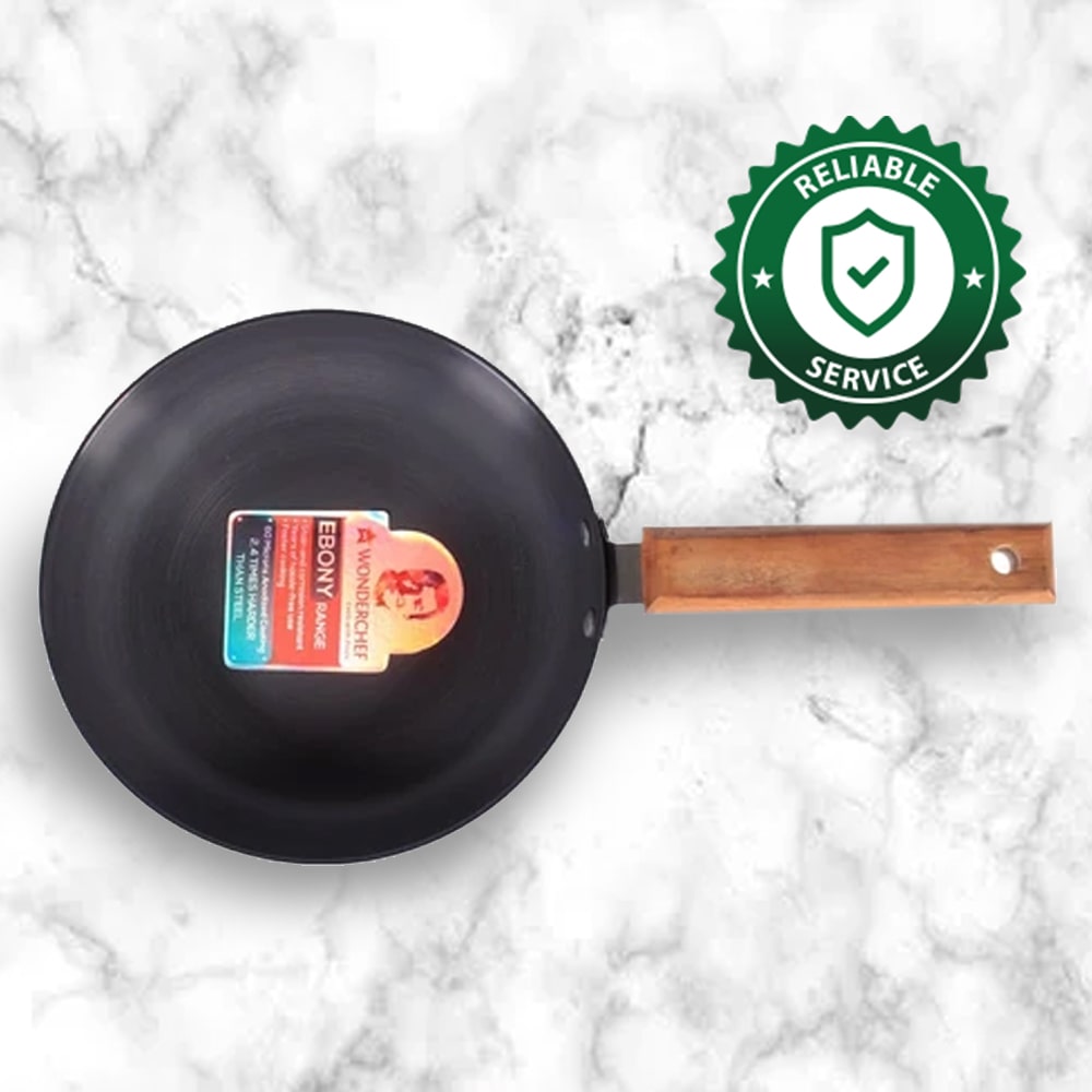 Ebony Hard-Anodised 24 cm Fry Pan | 1.75 L | 3.25mm thickness | Black